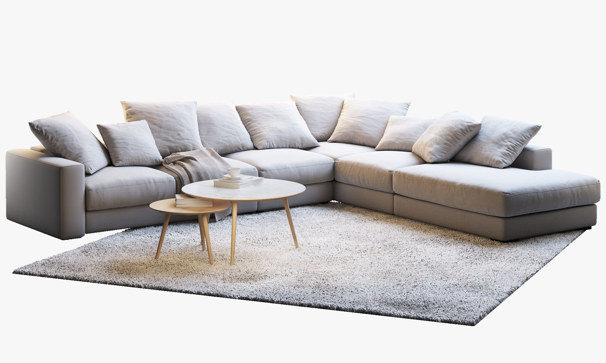 Boconcept 7 sofas set 3D model_15