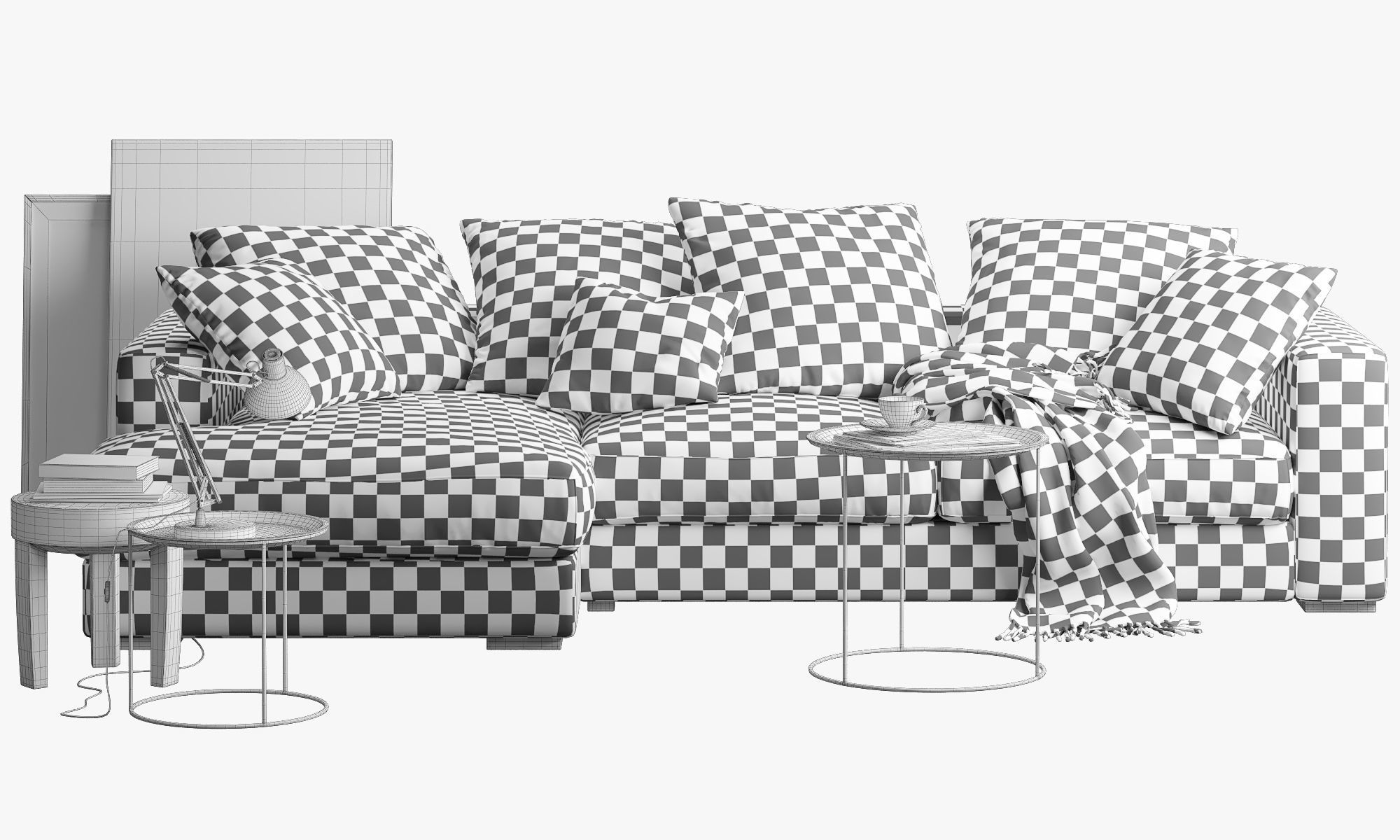 Boconcept 7 sofas set 3D model_4