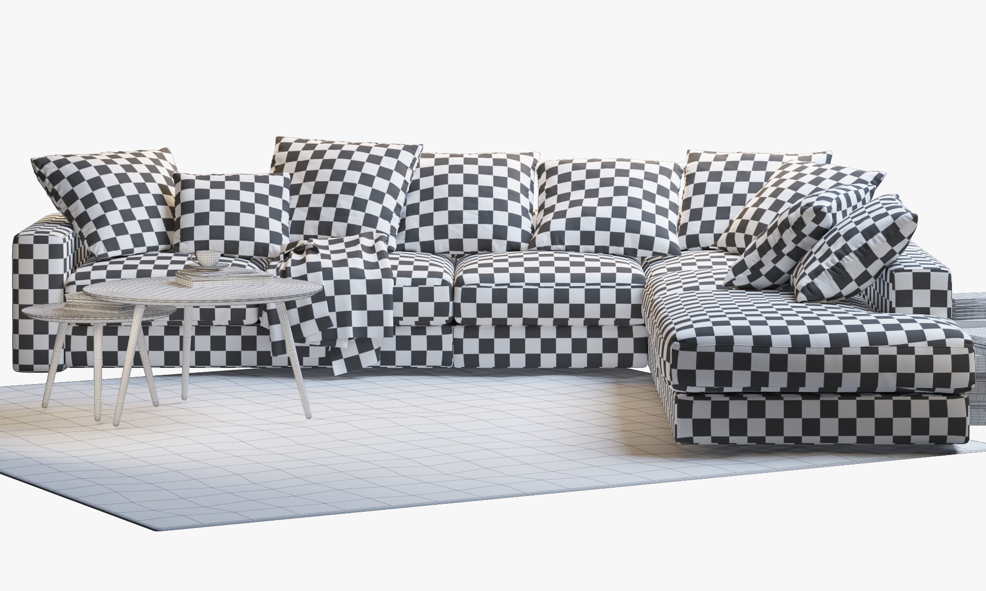 Boconcept 7 sofas set 3D model_14