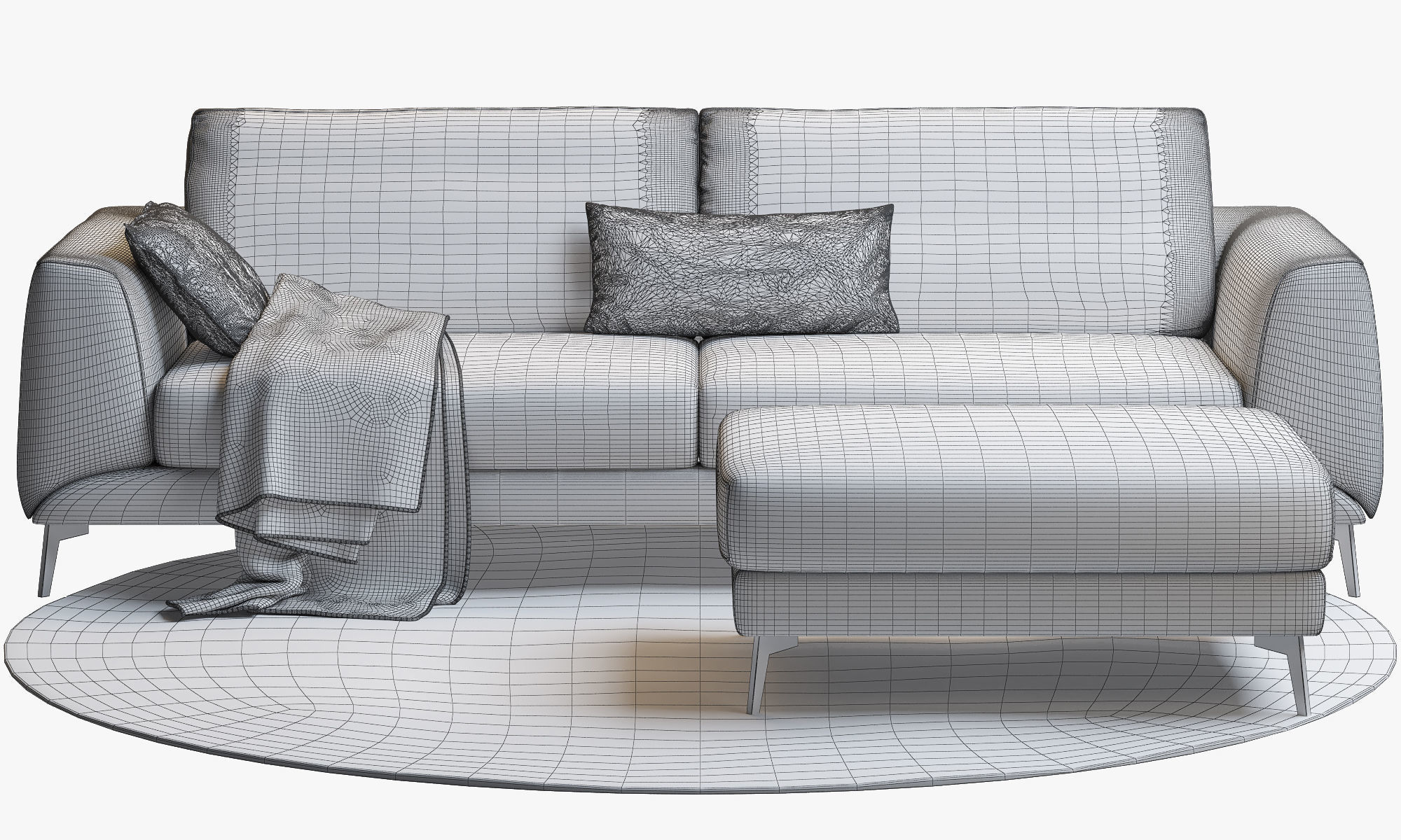 Boconcept 7 sofas set 3D model_44