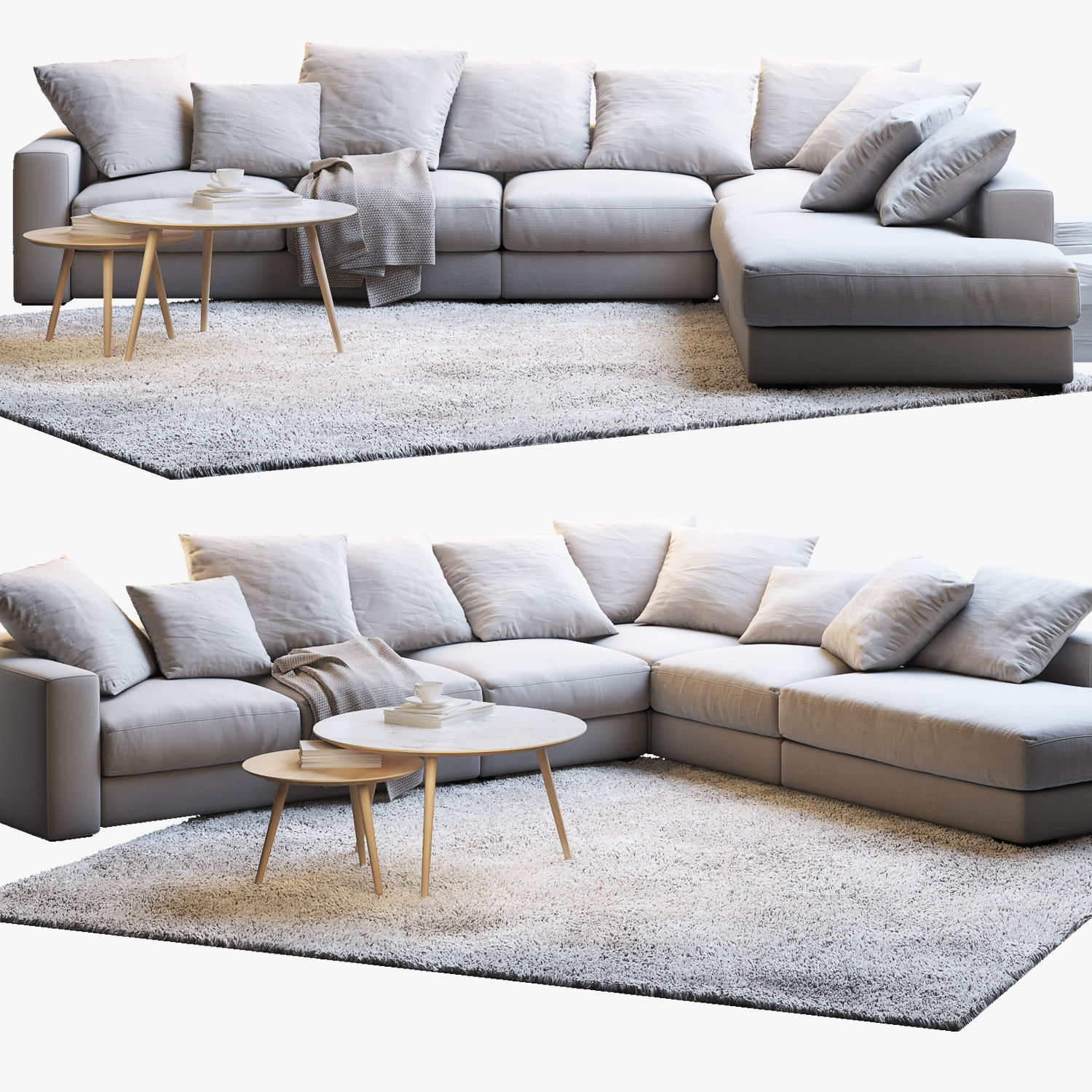 Boconcept 7 sofas set 3D model_11