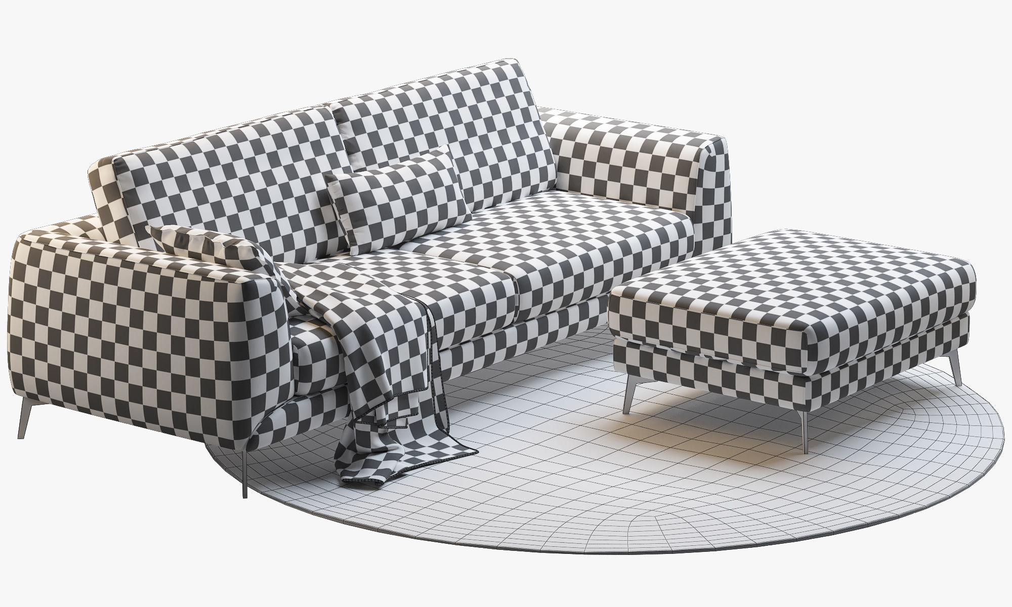Boconcept 7 sofas set 3D model_48