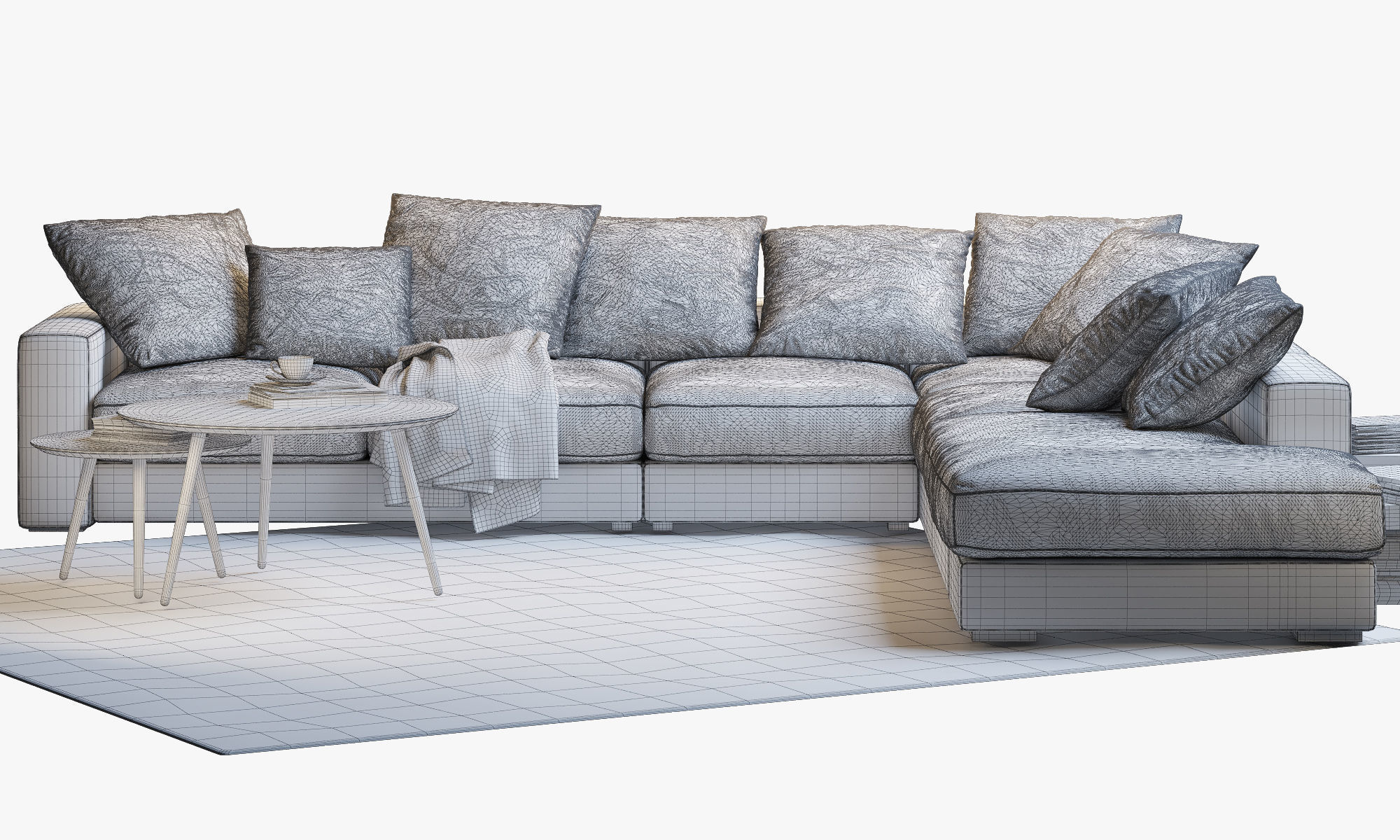 Boconcept 7 sofas set 3D model_13