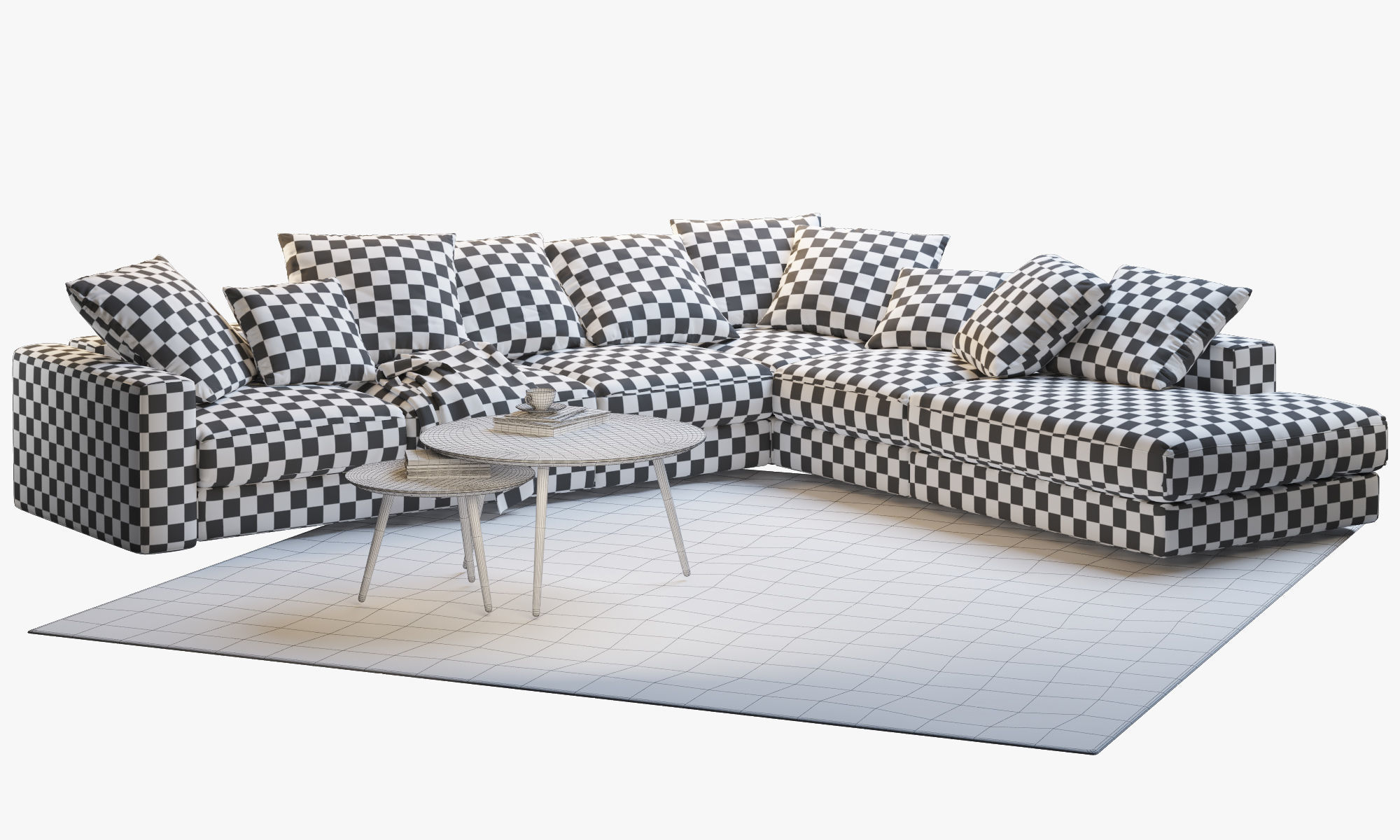 Boconcept 7 sofas set 3D model_16