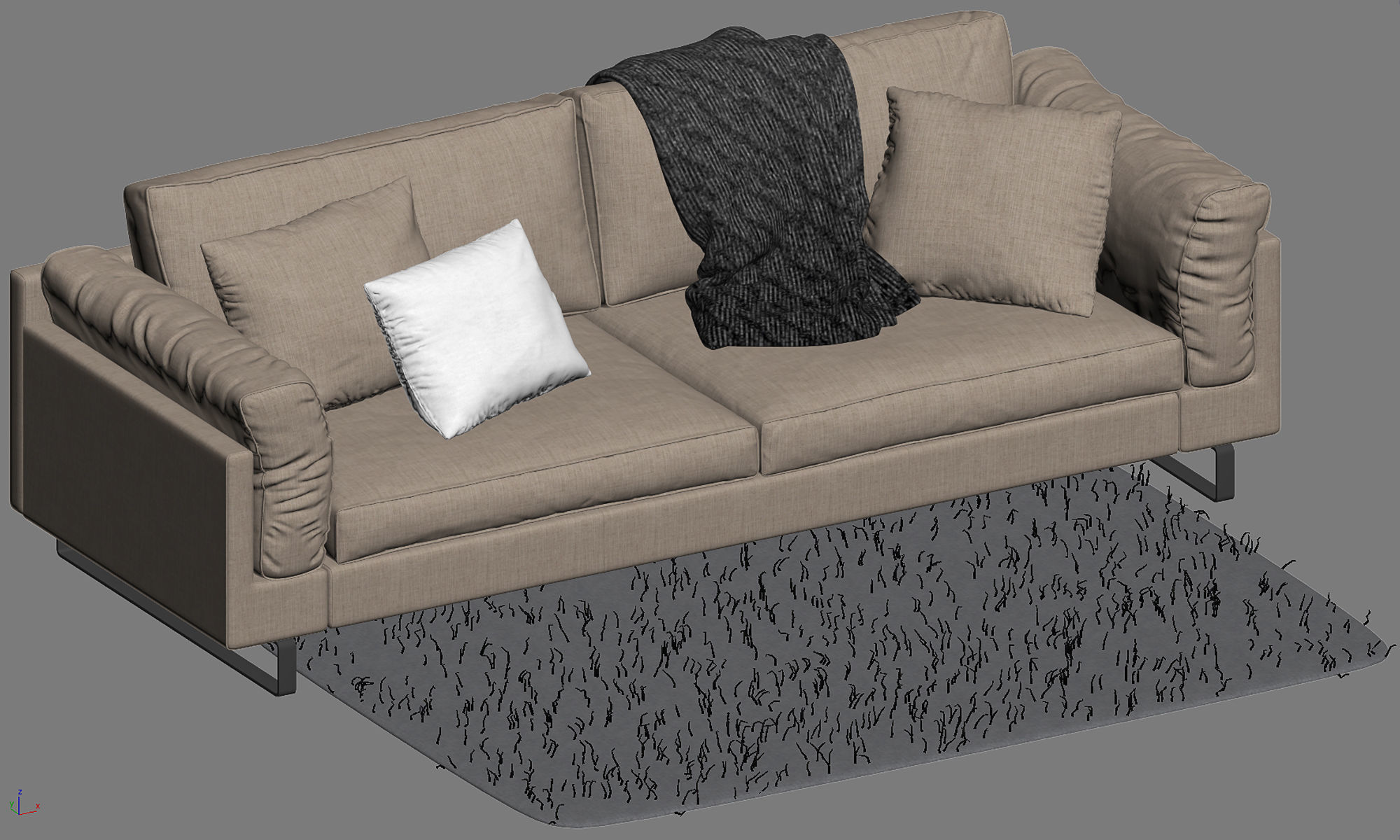 Boconcept 7 sofas set 3D model_58