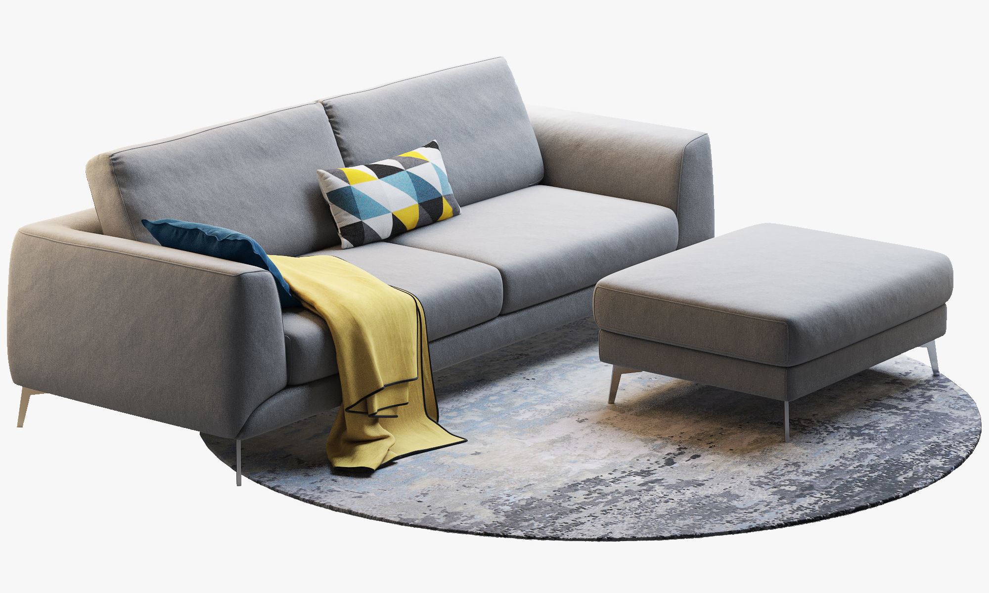 Boconcept 7 sofas set 3D model_47