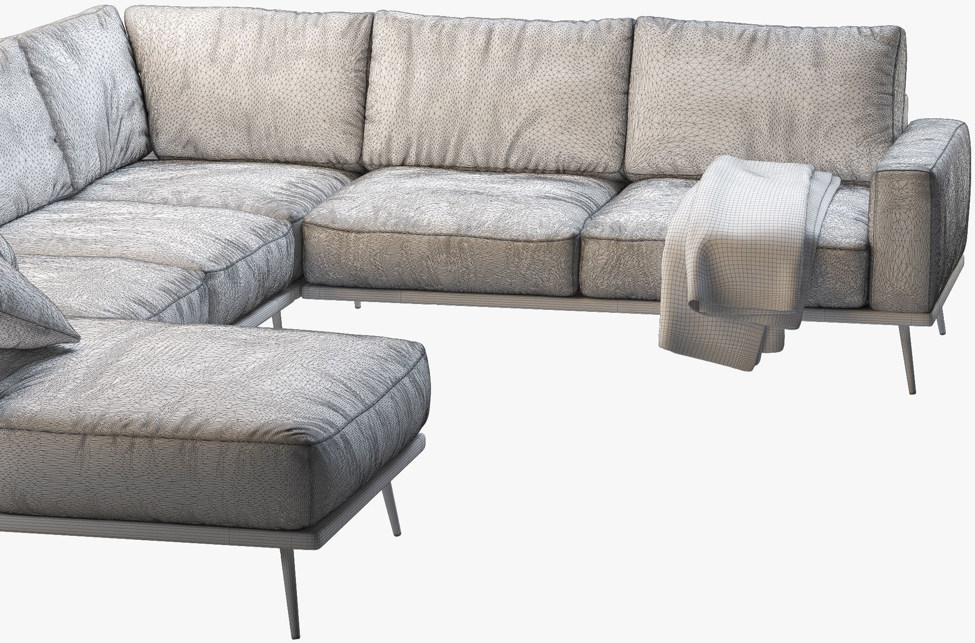 Boconcept 7 sofas set 3D model_35