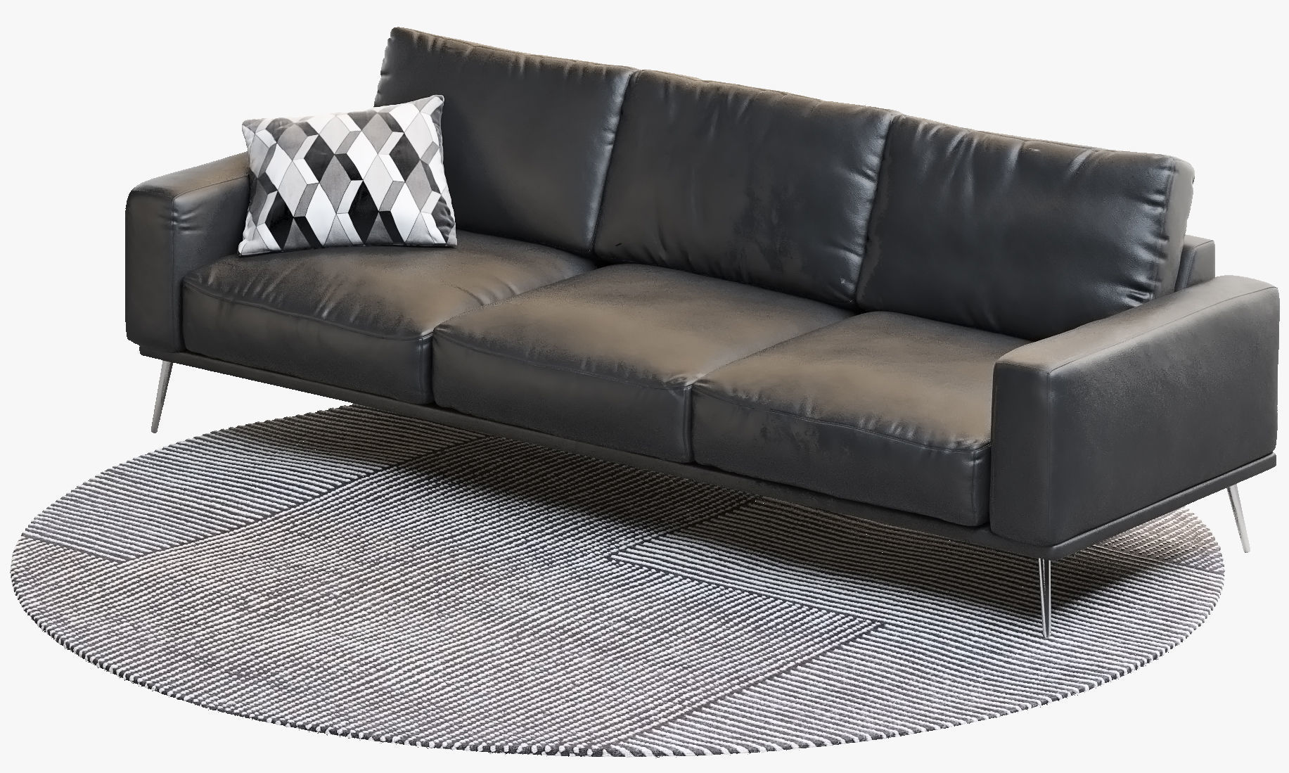 Boconcept 7 sofas set 3D model_39