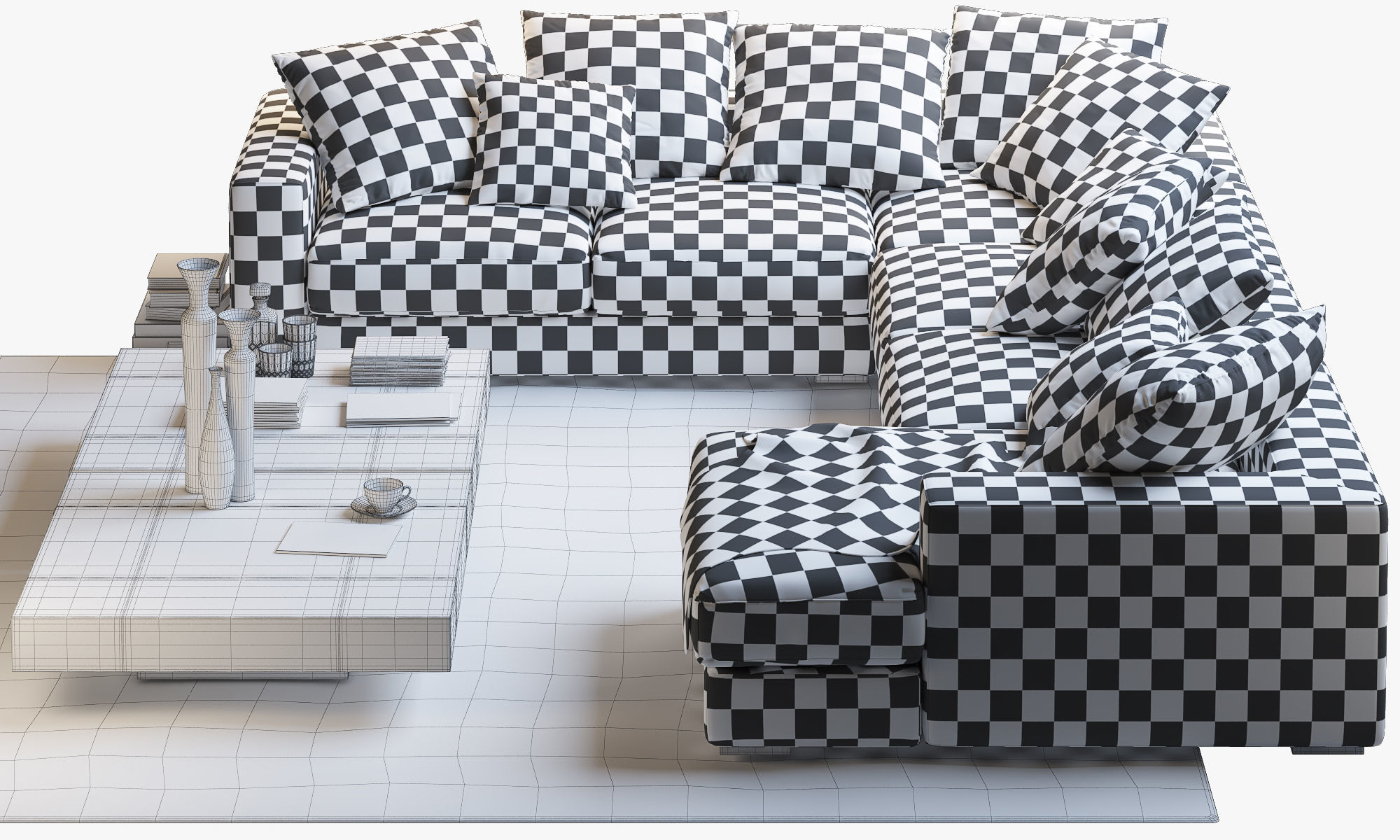 Boconcept 7 sofas set 3D model_26