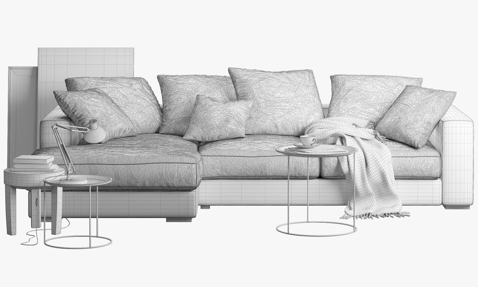 Boconcept 7 sofas set 3D model_3