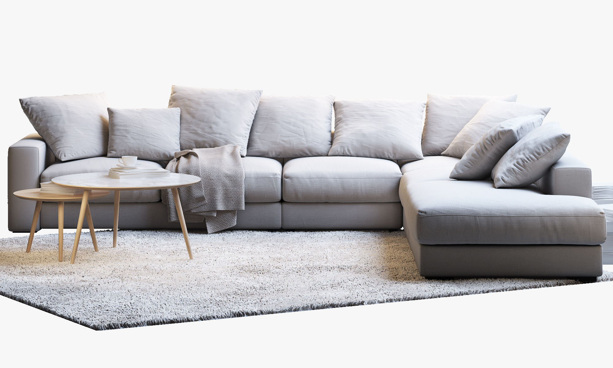 Boconcept 7 sofas set 3D model_12