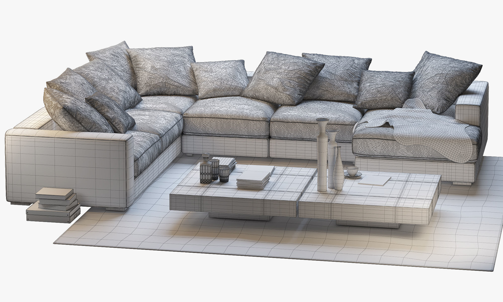 Boconcept 7 sofas set 3D model_23