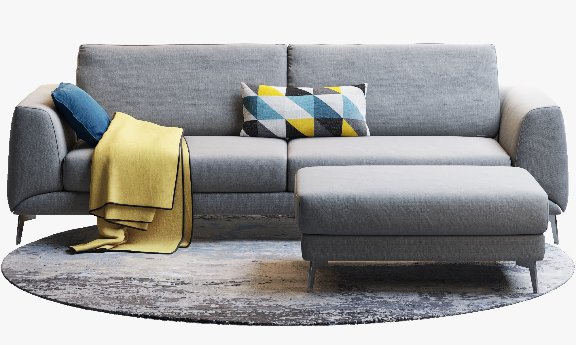 Boconcept 7 sofas set 3D model_43