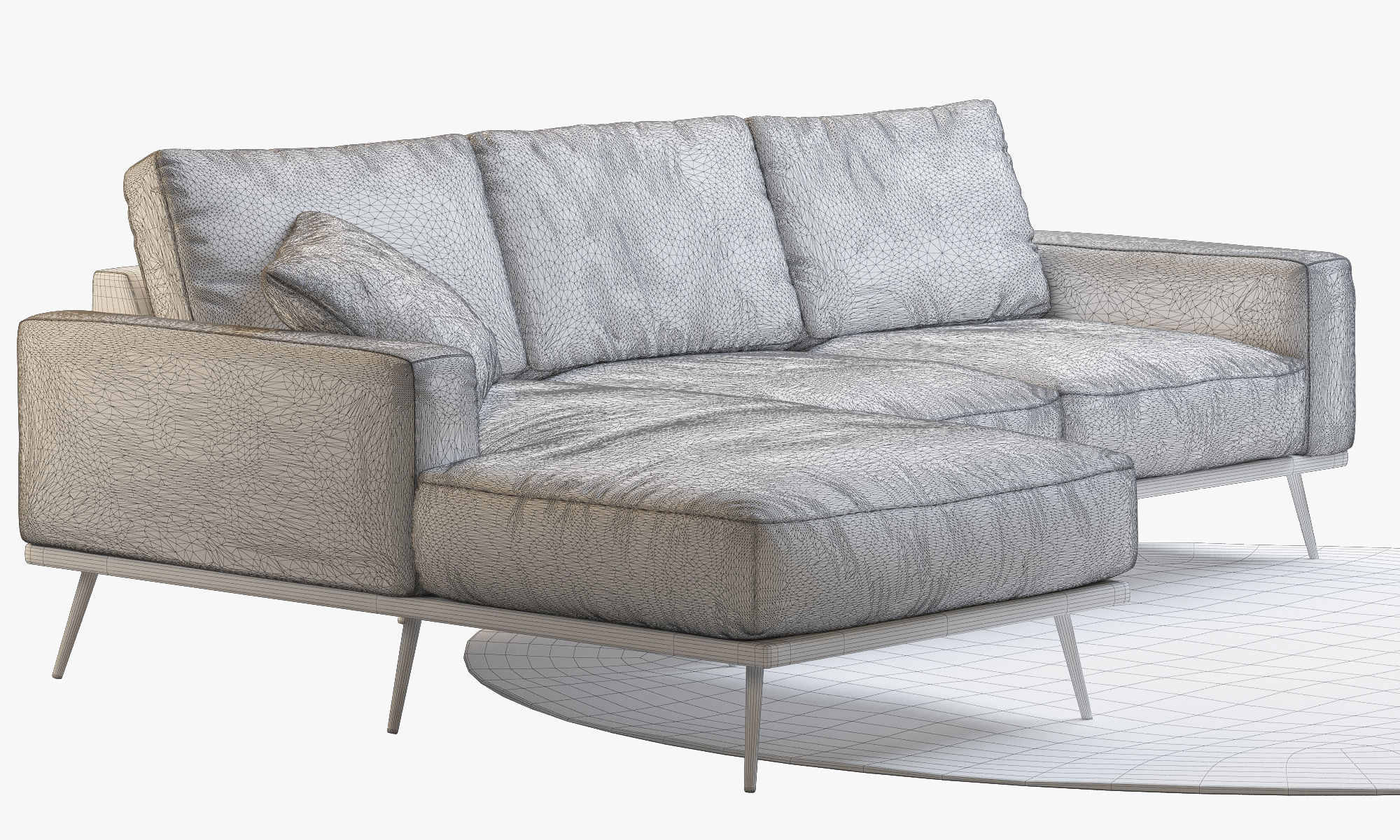Boconcept 7 sofas set 3D model_41