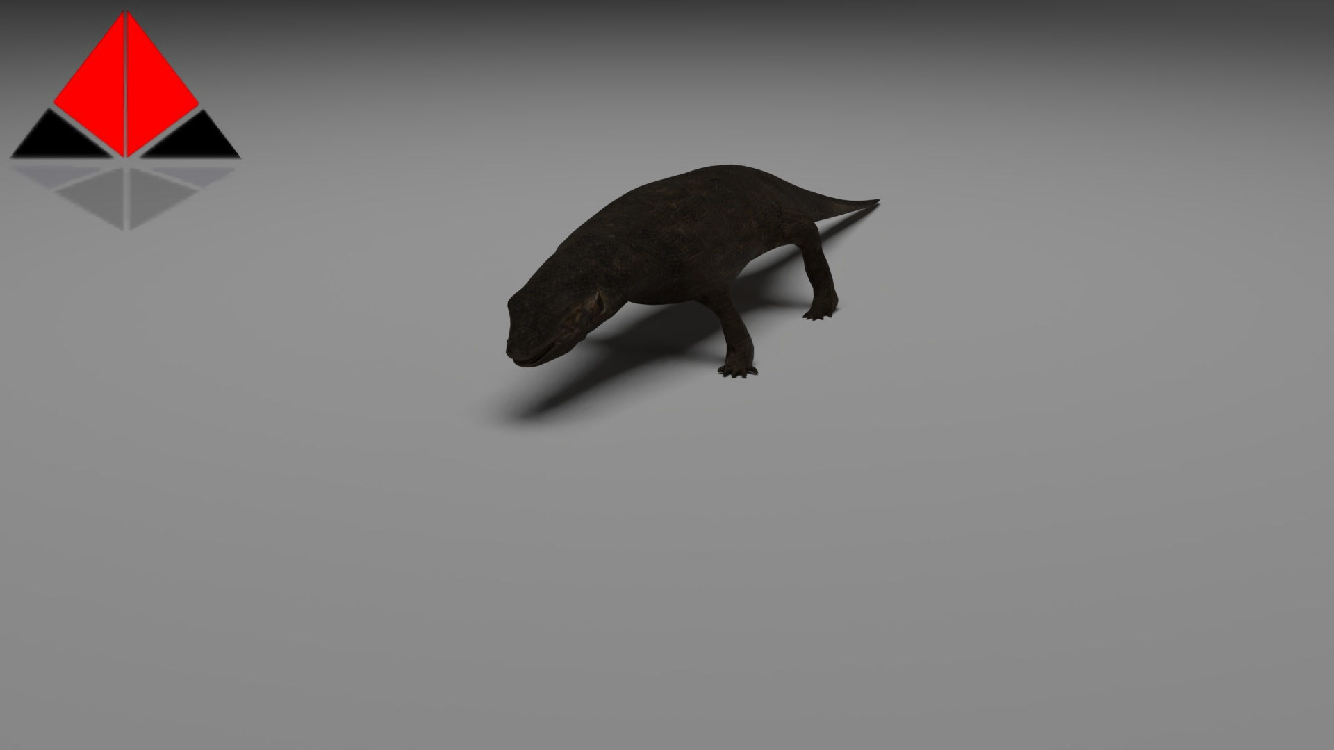 Low Poly Komodo Dragon Low-poly 3D model_2
