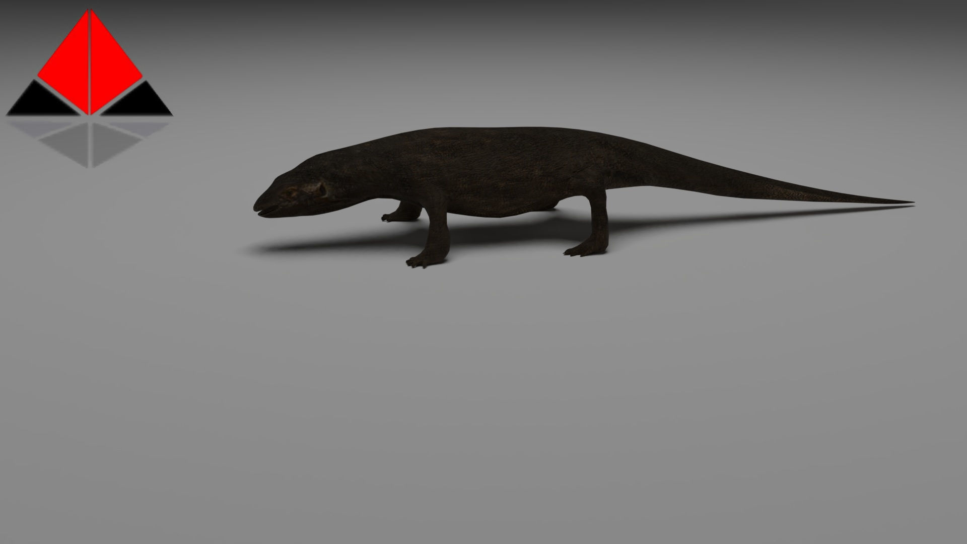 Low Poly Komodo Dragon Low-poly 3D model_11