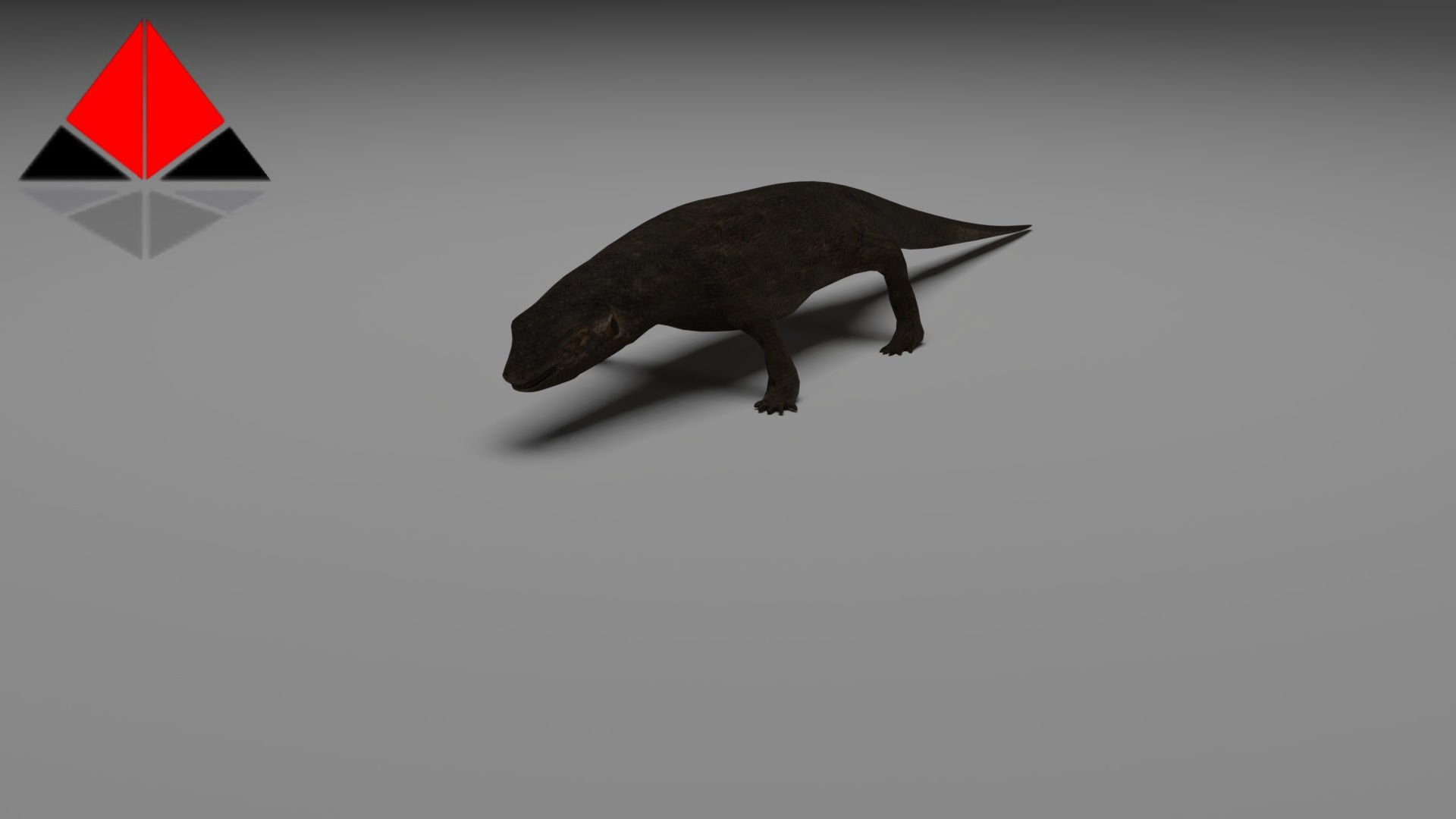 Low Poly Komodo Dragon Low-poly 3D model_1