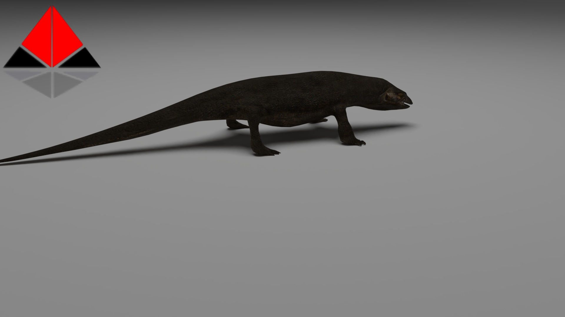 Low Poly Komodo Dragon Low-poly 3D model_5