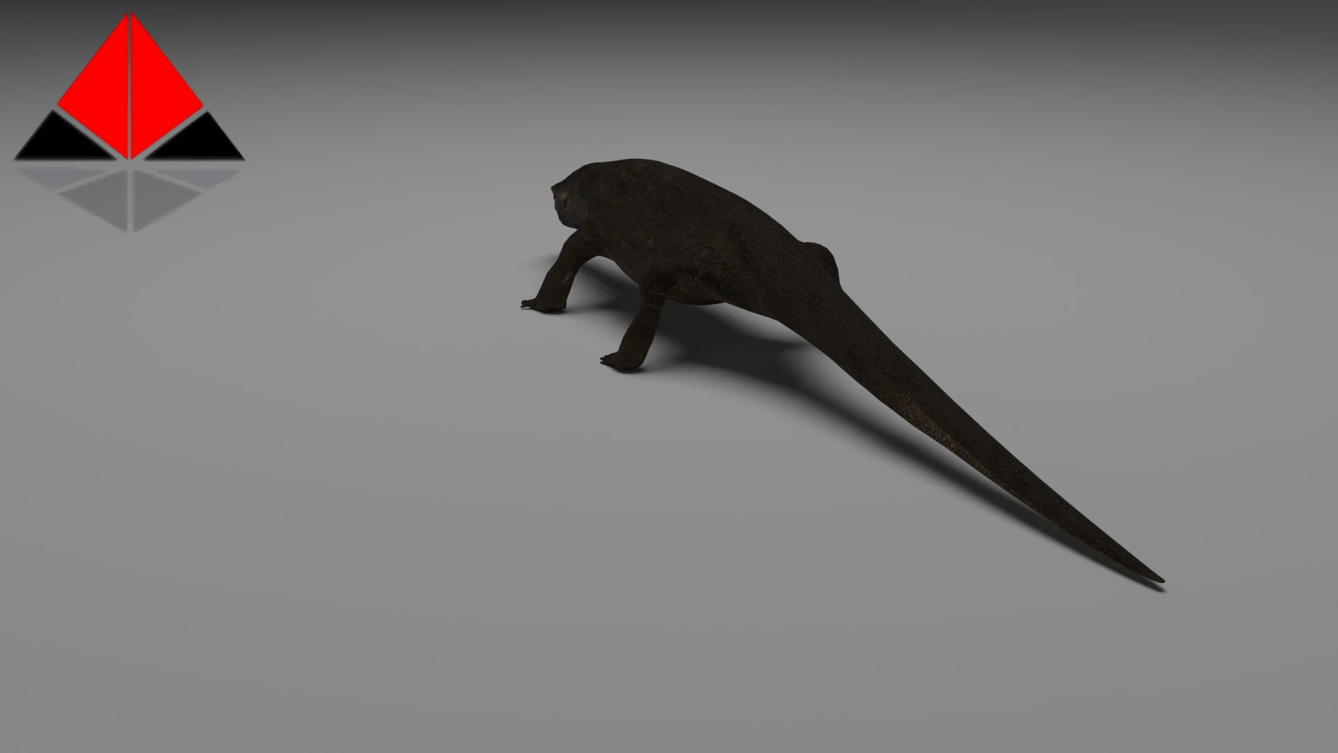 Low Poly Komodo Dragon Low-poly 3D model_8