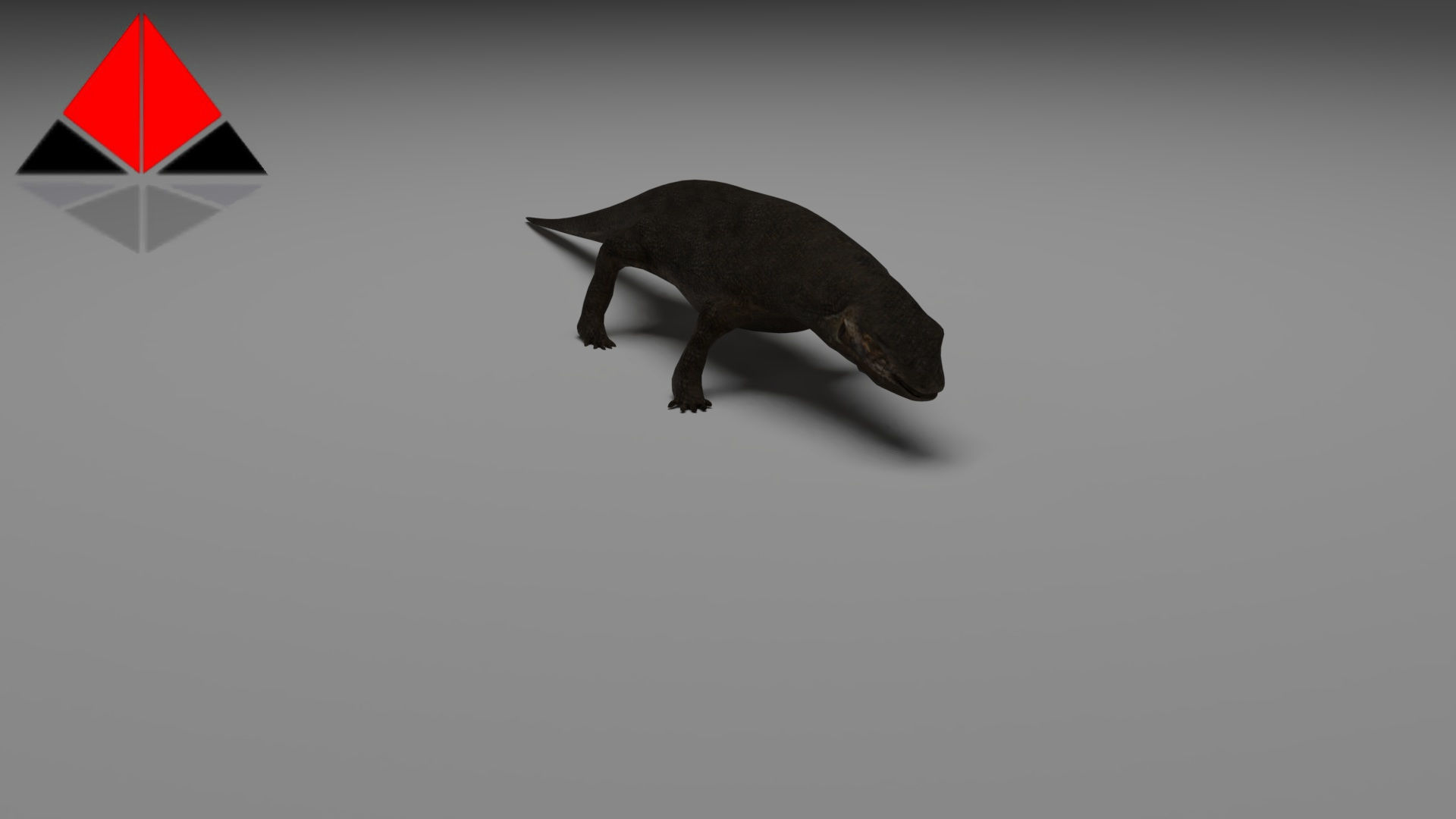 Low Poly Komodo Dragon Low-poly 3D model_3
