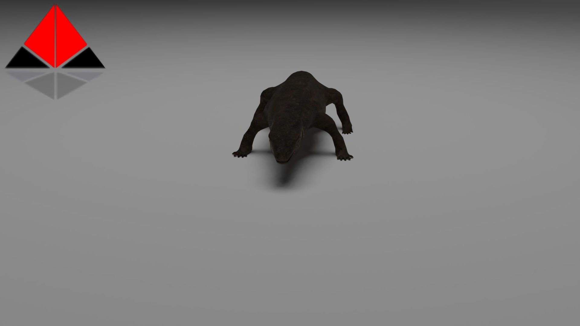Low Poly Komodo Dragon Low-poly 3D model_7