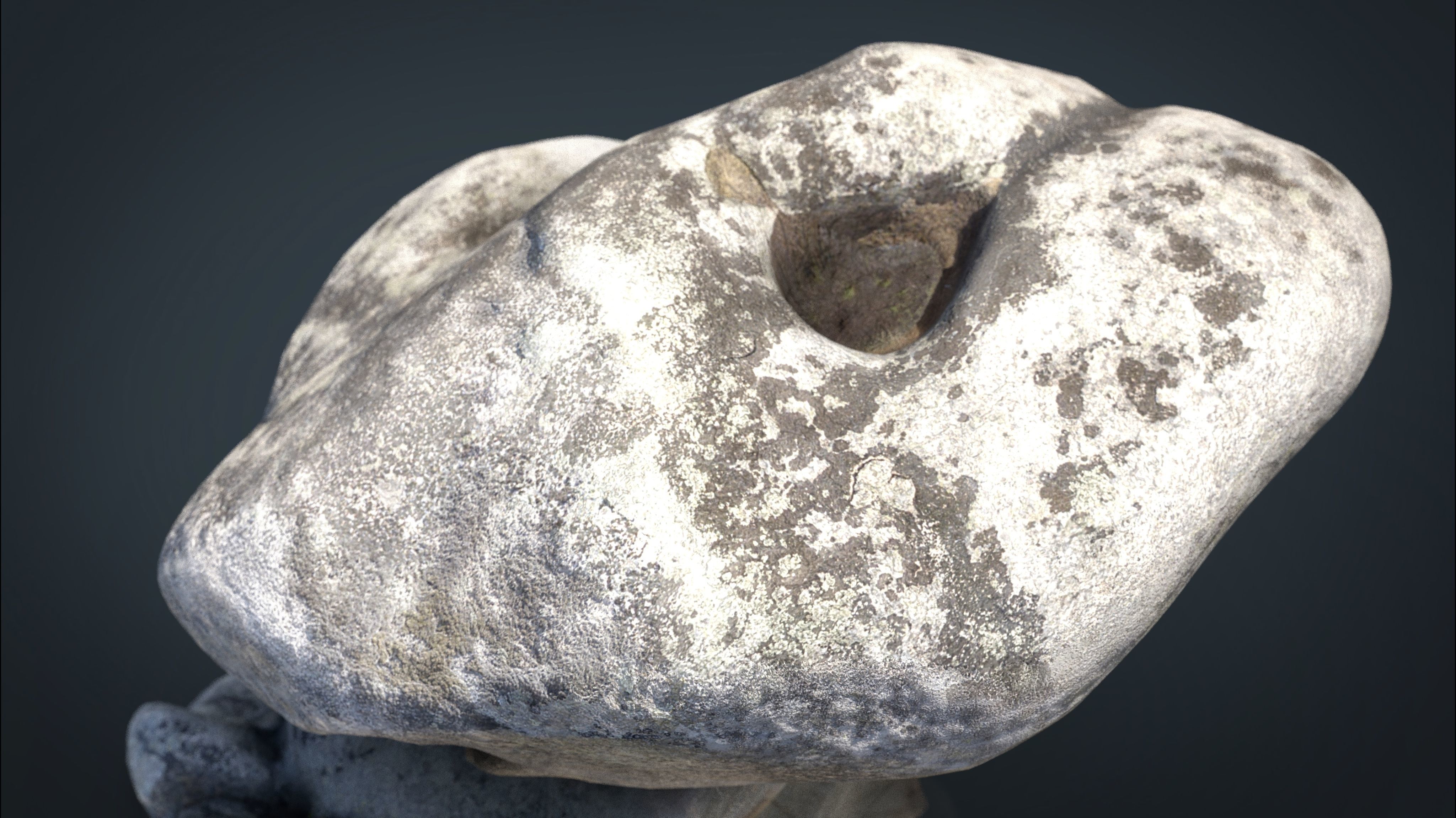 Big Rocks Collection Pack Low-poly 3D model_26