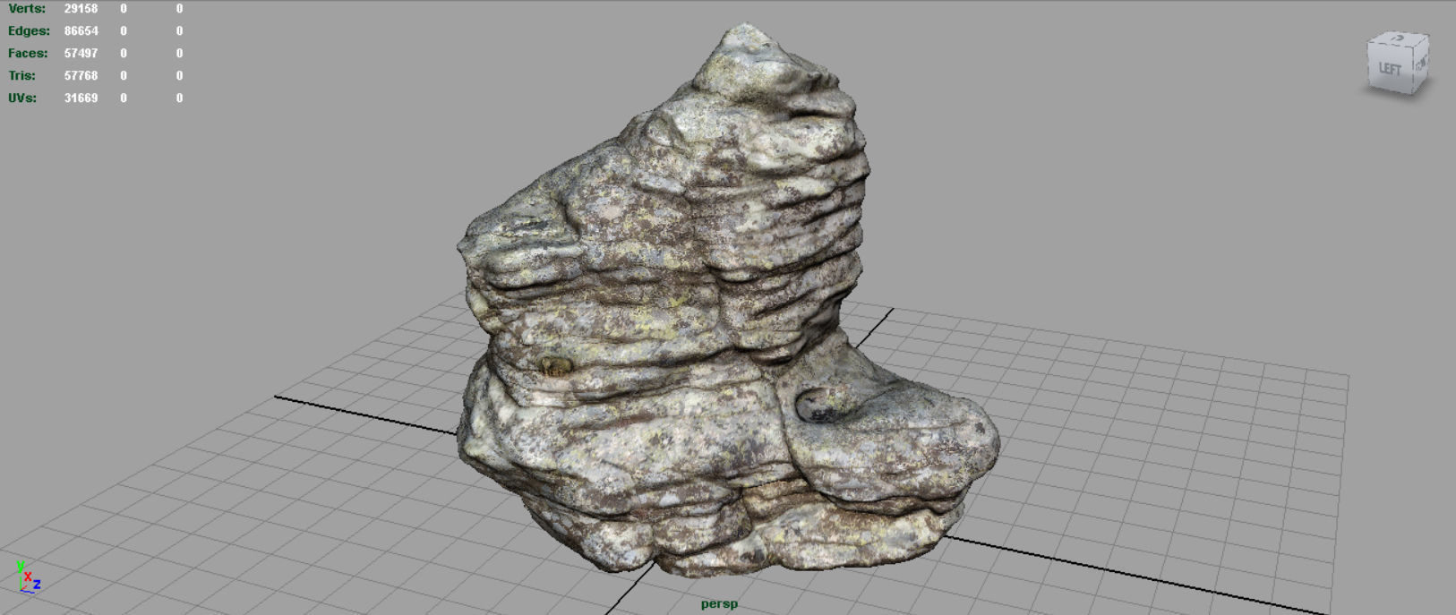 Big Rocks Collection Pack Low-poly 3D model_56