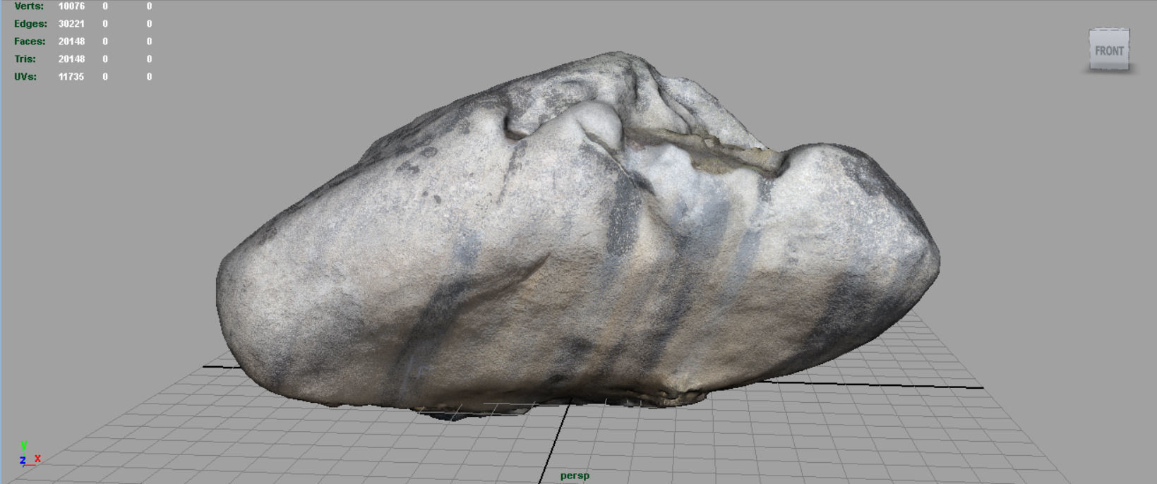 Big Rocks Collection Pack Low-poly 3D model_21