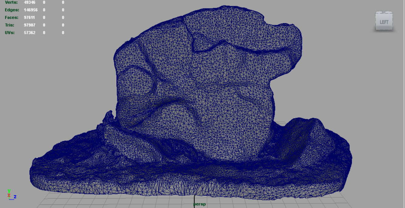 Big Rocks Collection Pack Low-poly 3D model_33