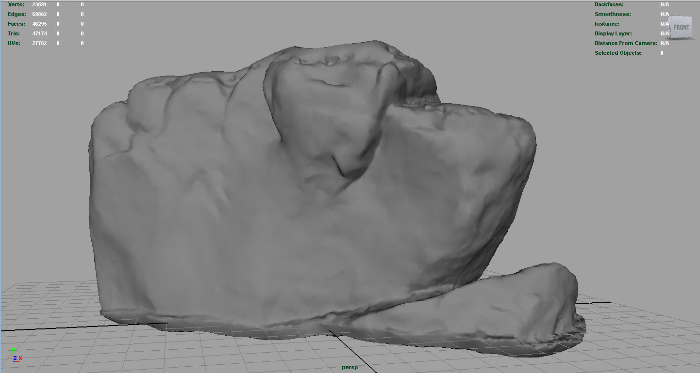 Big Rocks Collection Pack Low-poly 3D model_3