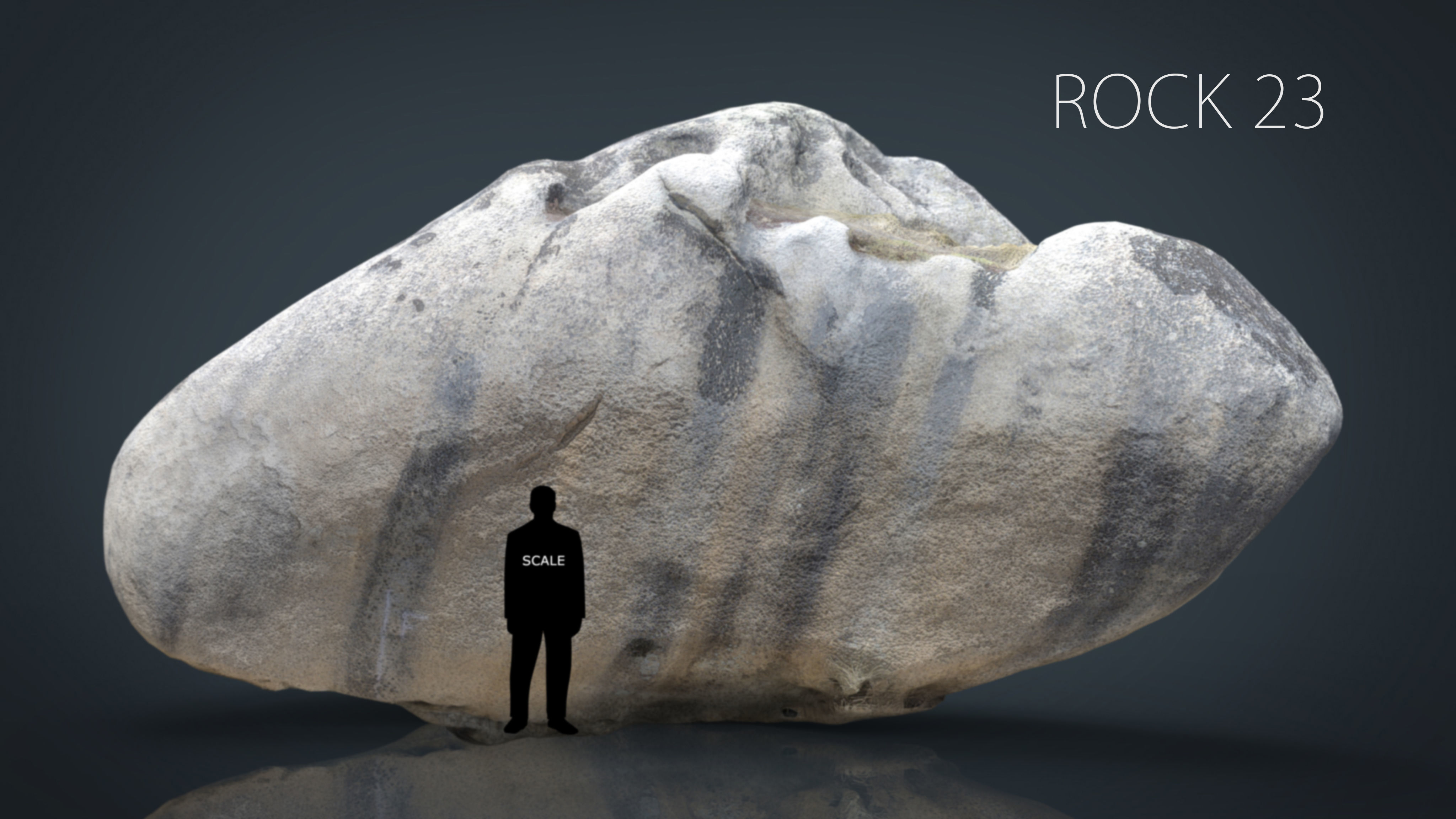 Big Rocks Collection Pack Low-poly 3D model_20