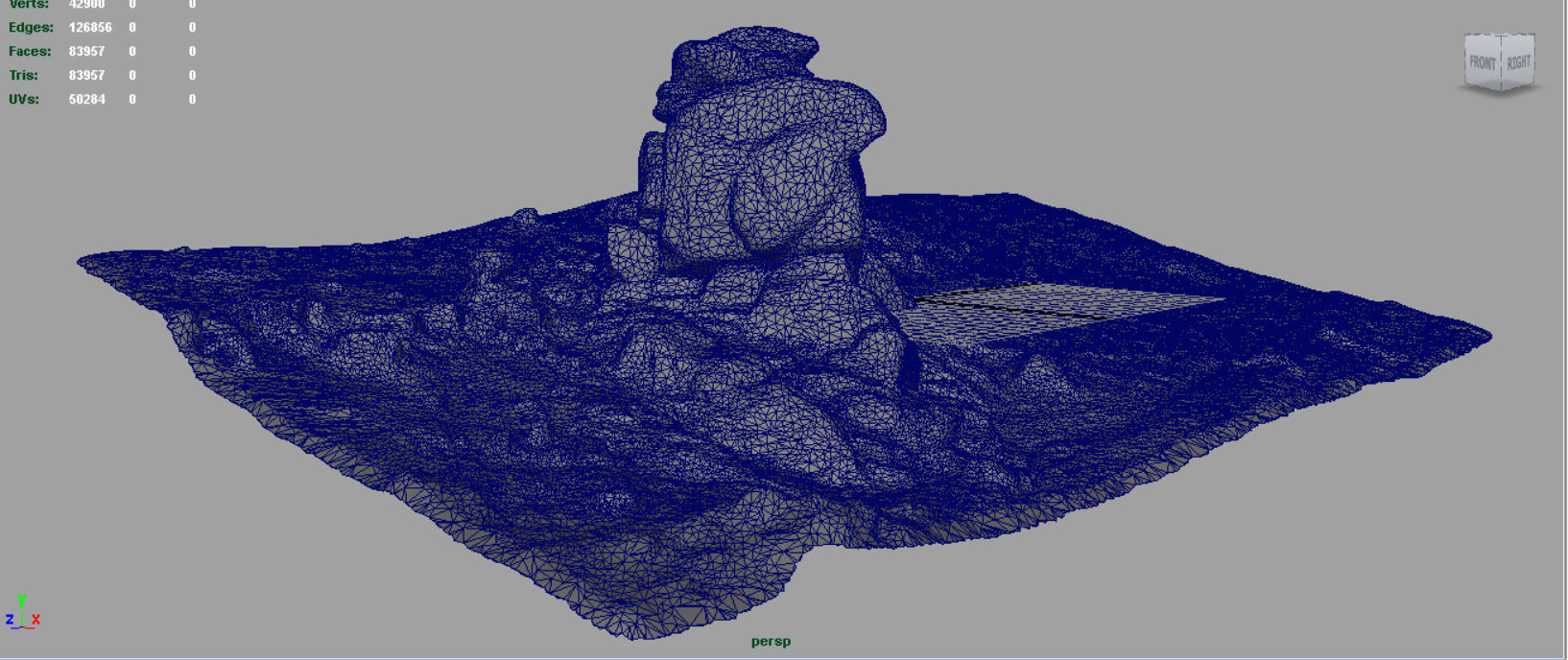 Big Rocks Collection Pack Low-poly 3D model_44