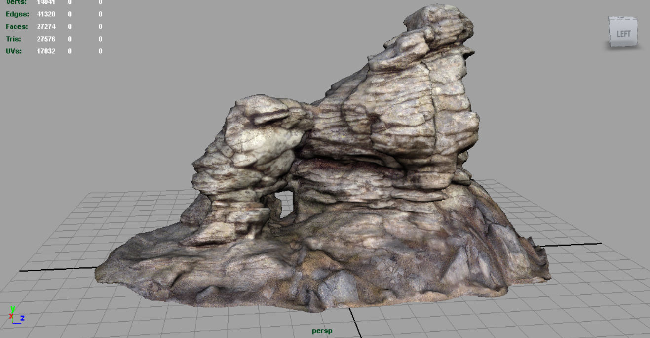 Big Rocks Collection Pack Low-poly 3D model_47
