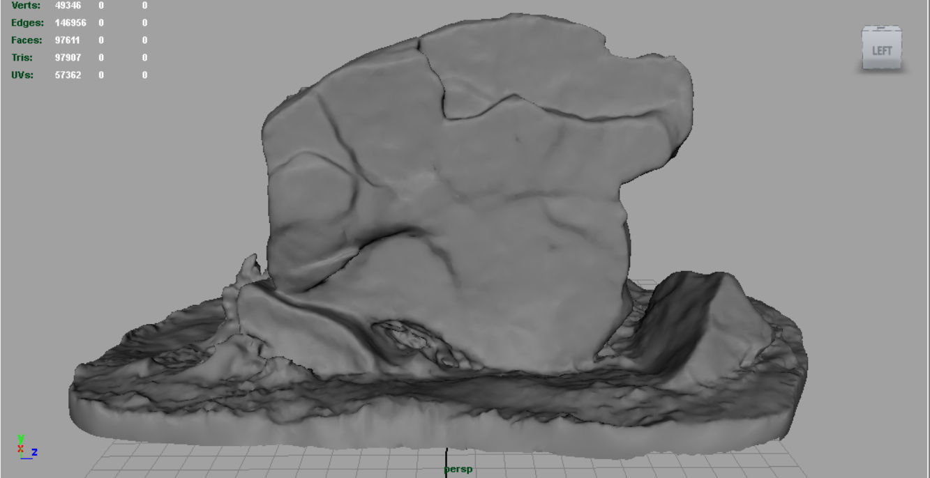 Big Rocks Collection Pack Low-poly 3D model_32