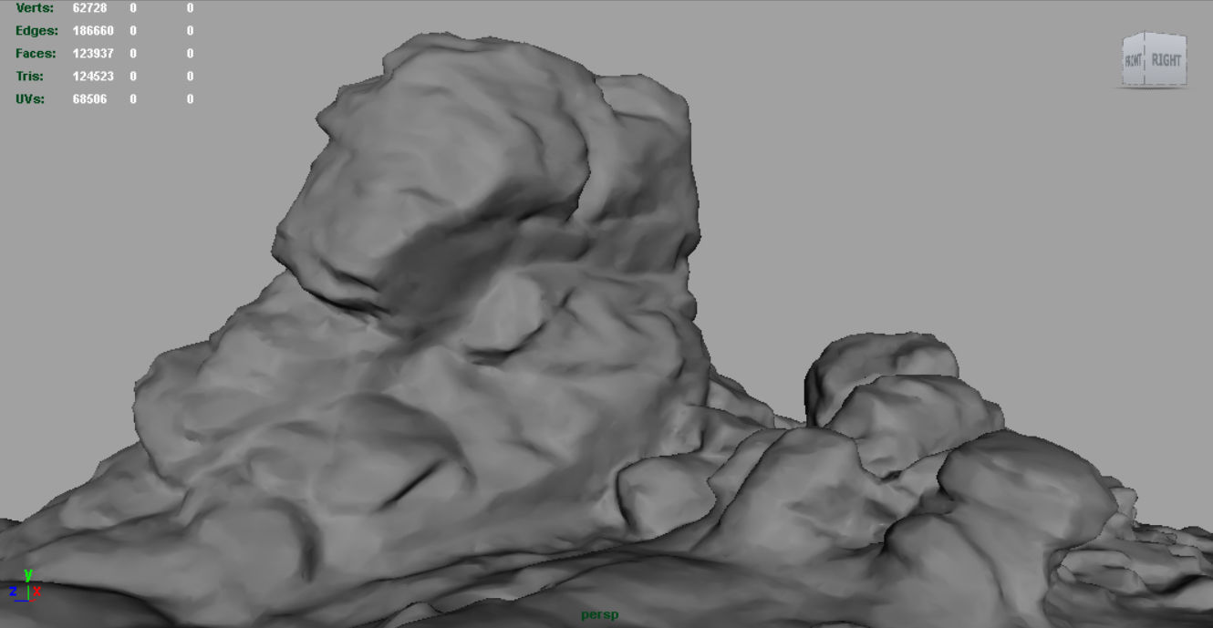 Big Rocks Collection Pack Low-poly 3D model_37