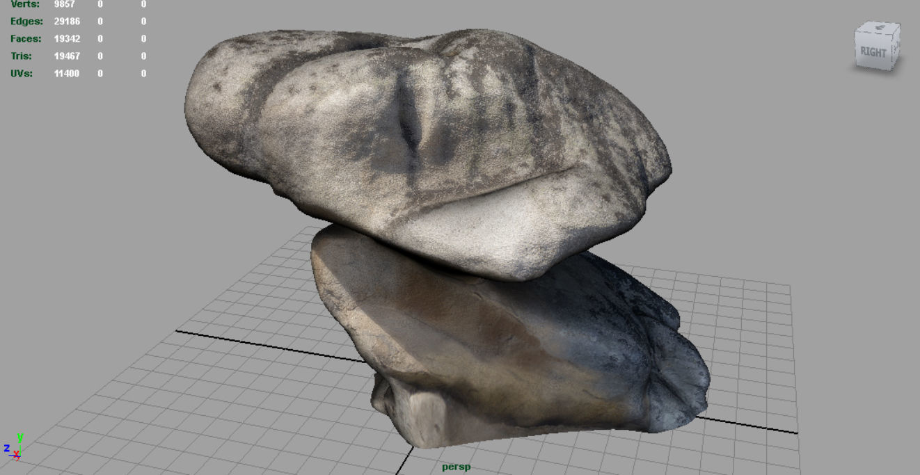 Big Rocks Collection Pack Low-poly 3D model_28
