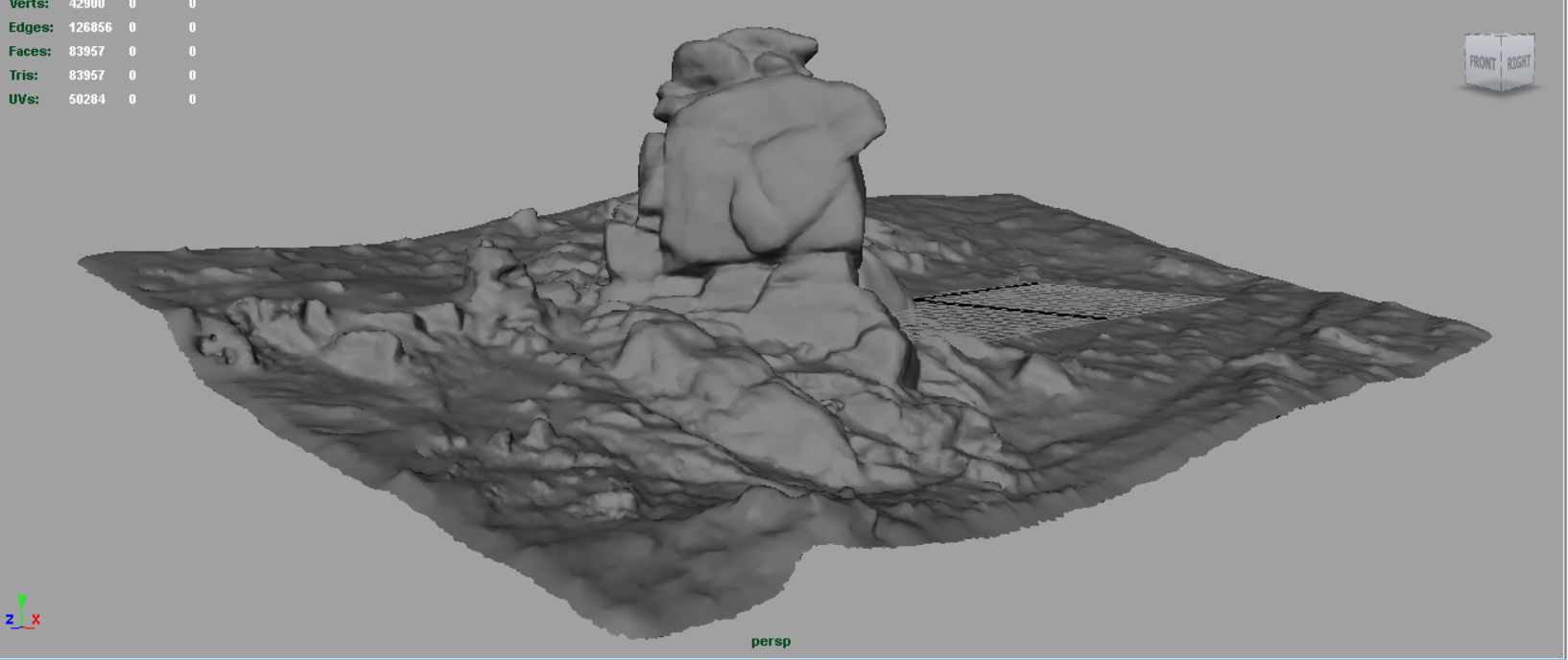 Big Rocks Collection Pack Low-poly 3D model_42