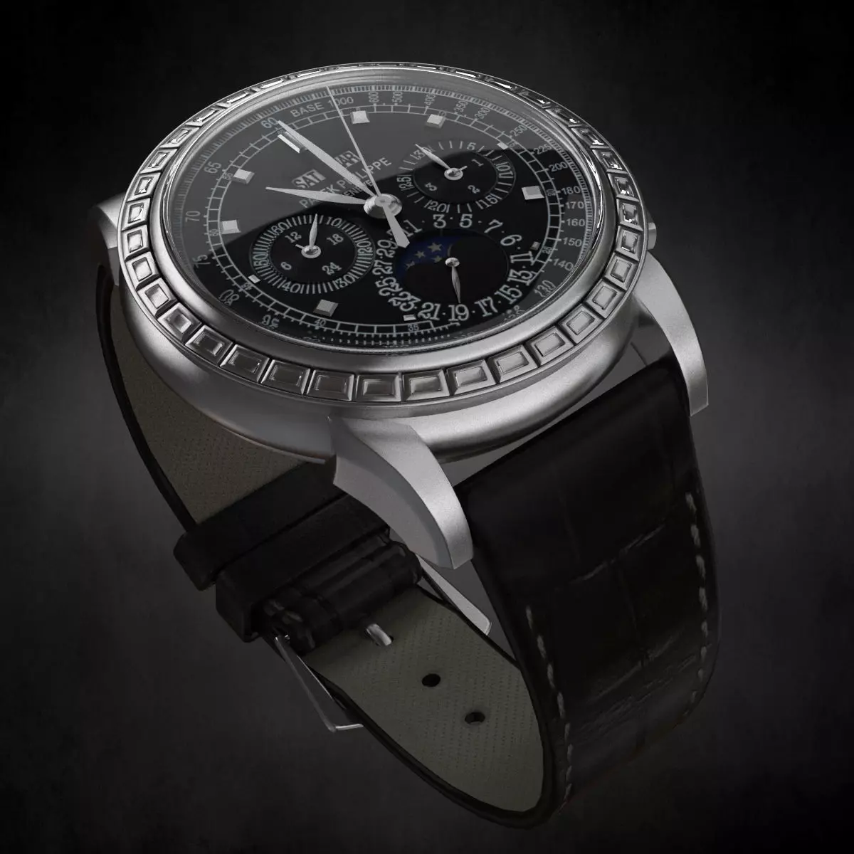 Patek Philippe watch 3D model_0