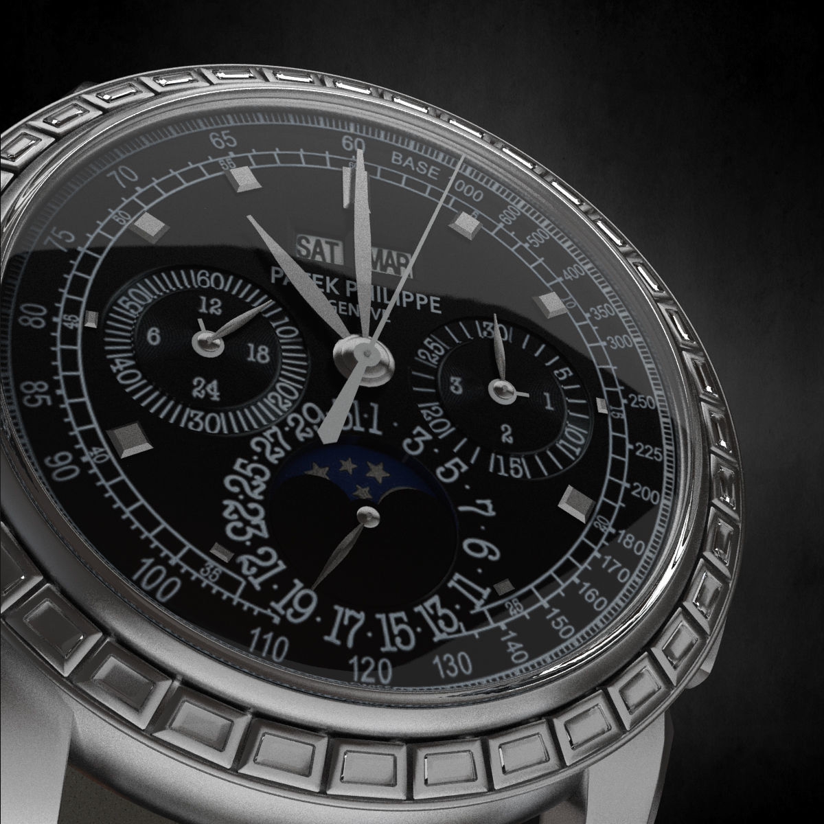 Patek Philippe watch 3D model_5