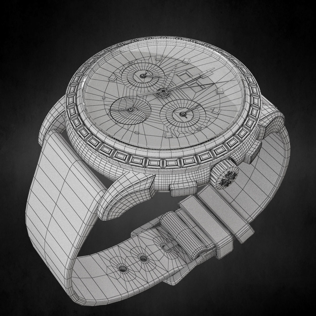Patek Philippe watch 3D model_10