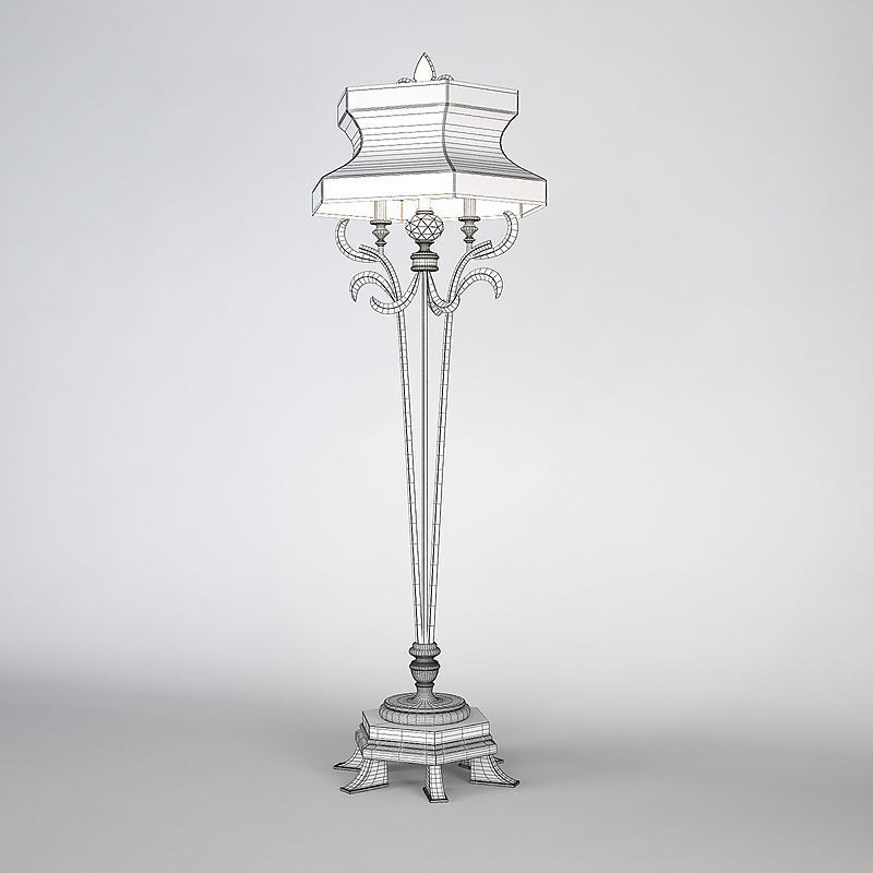 Fine Art Lamps Floor Lamp 3D model_1