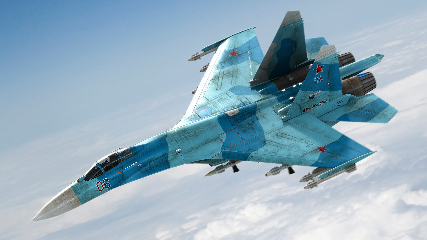 Su-27 Flanker 3D model_5