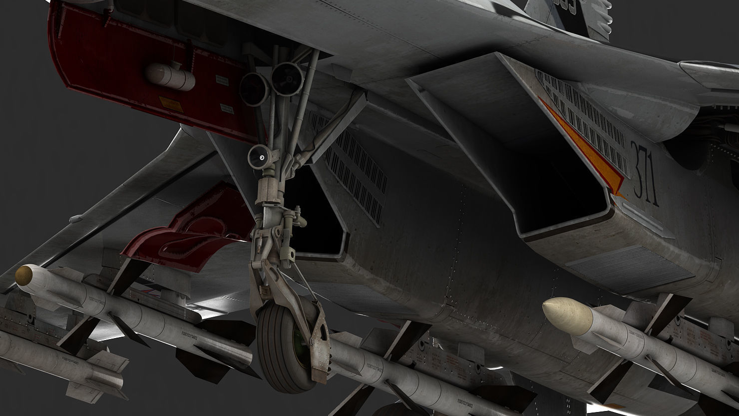 Su-27 Flanker 3D model_13