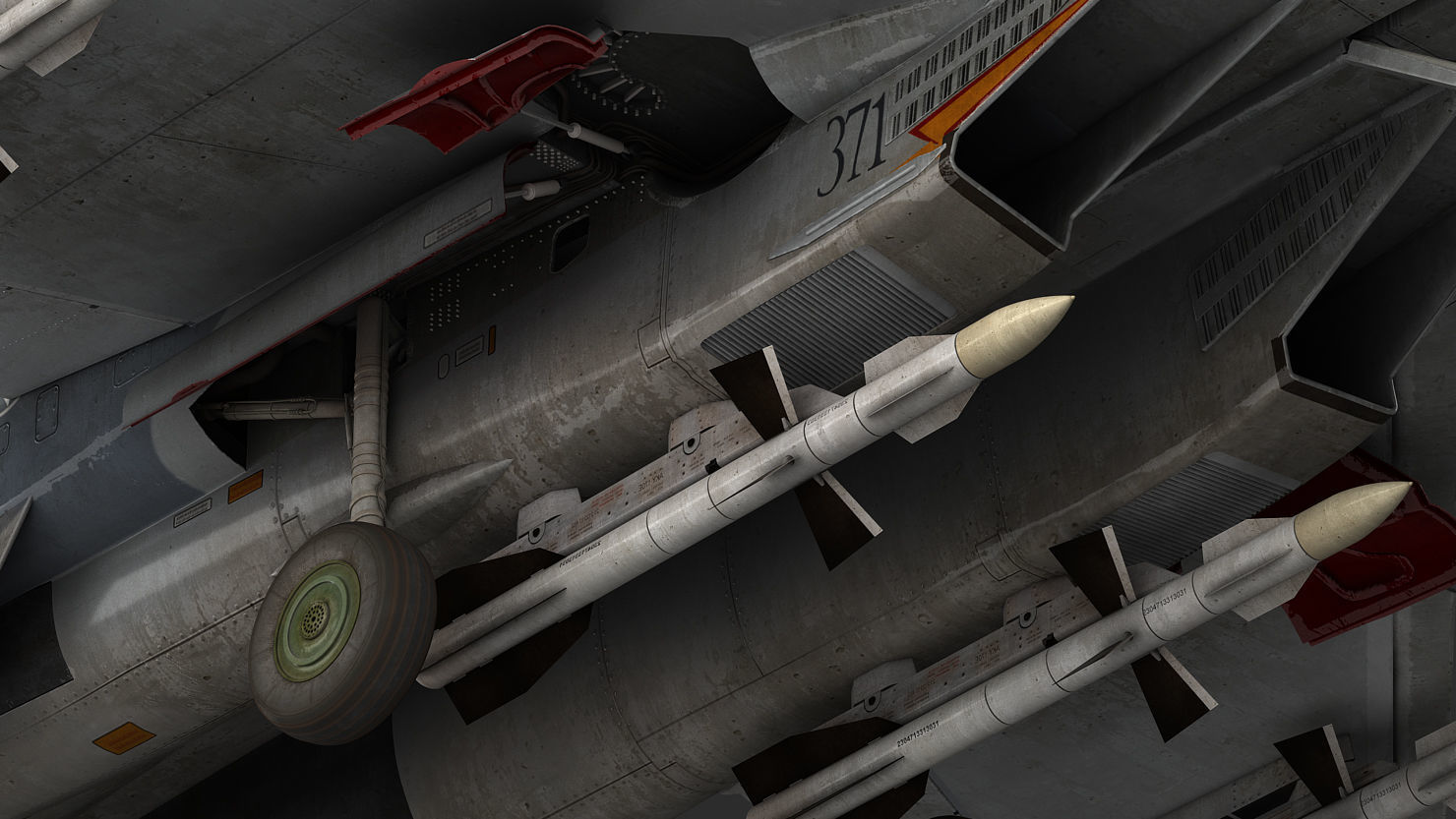 Su-27 Flanker 3D model_12