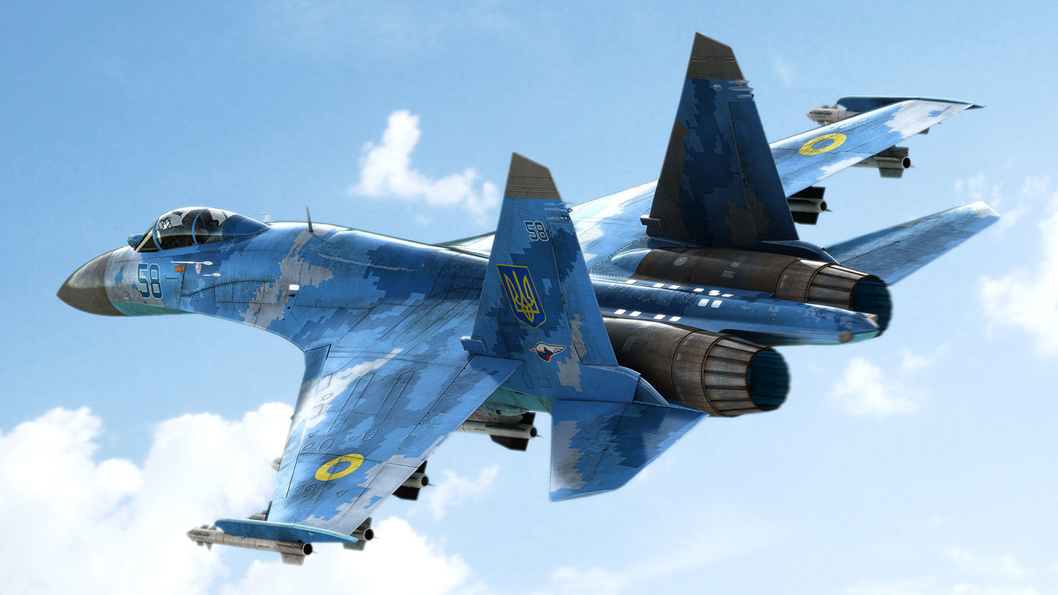 Su-27 Flanker 3D model_1