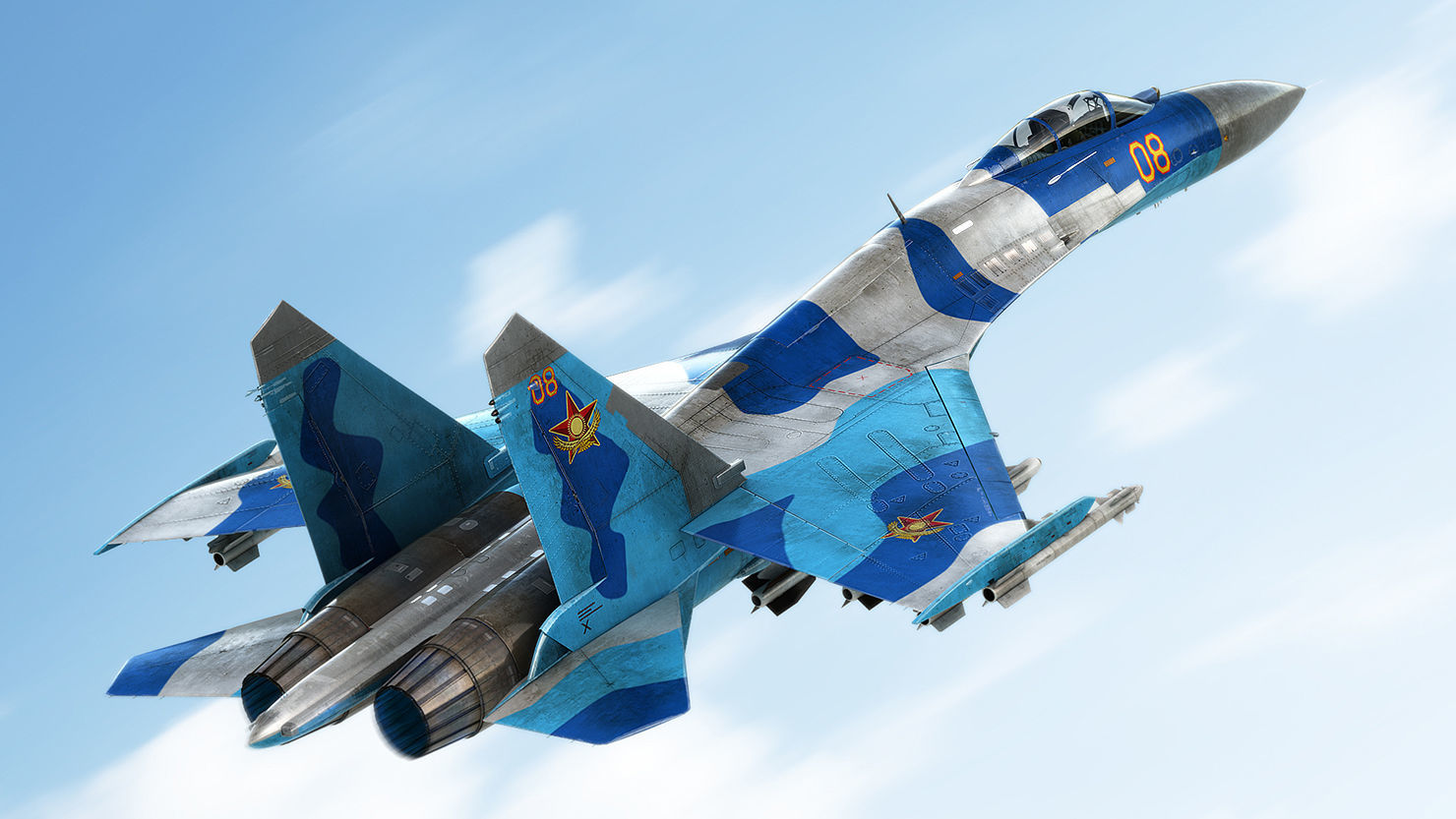 Su-27 Flanker 3D model_2