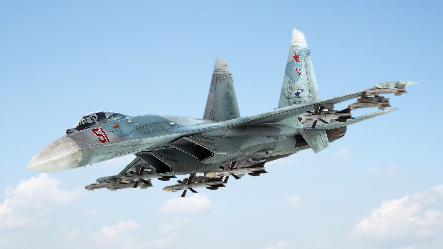 Su-27 Flanker 3D model_6