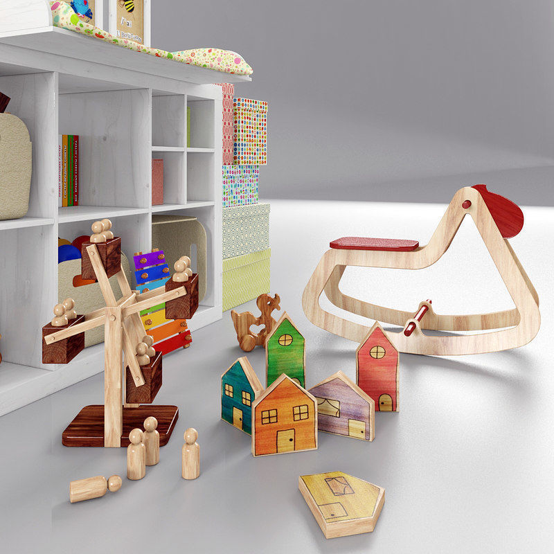 Decorative set for children 2 3D model_7