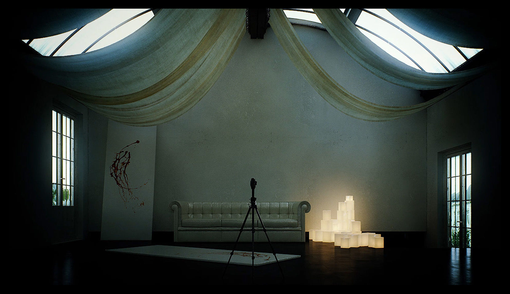 Vault Cloth - TimeLapse Scene - The Third and The Seventh 3D model_4