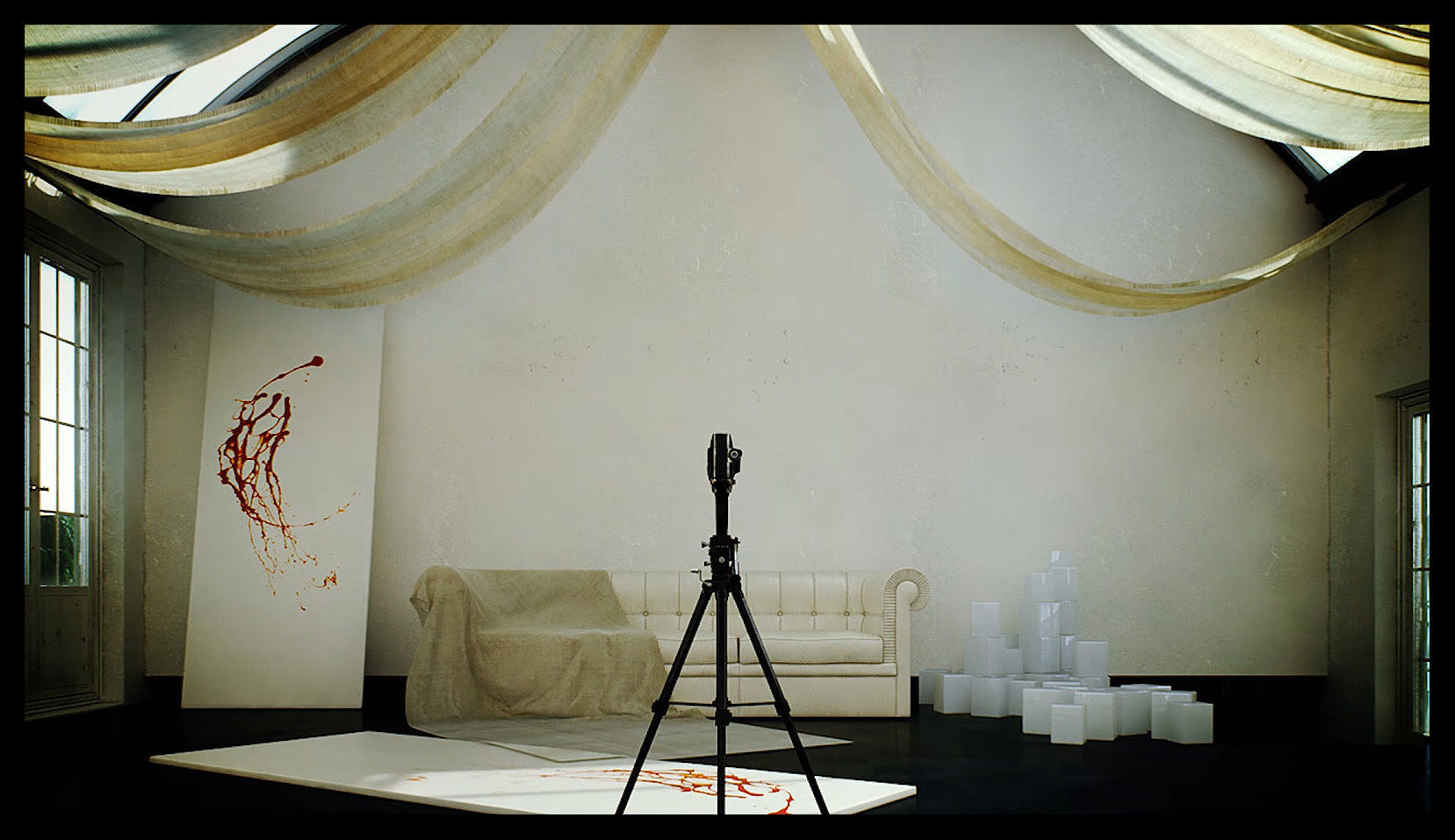 Vault Cloth - TimeLapse Scene - The Third and The Seventh 3D model_3